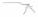 Байонетный нейрохирургические кусачки Kerrison из 2 частей, 23 см, 3 мм